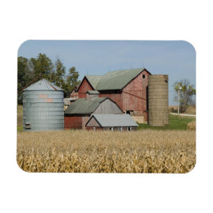 USA, IOWA, Froelich: Old farm Magnet