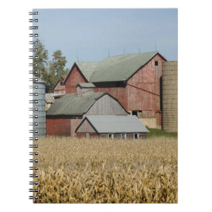 USA, IOWA, Froelich: Old farm Notebook