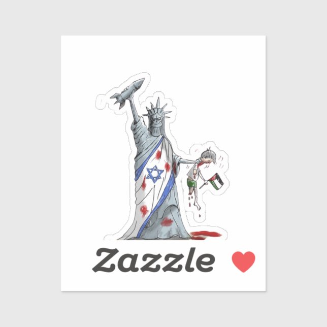 Usa Israël genocide Sticker free palestine gaza (Sheet)