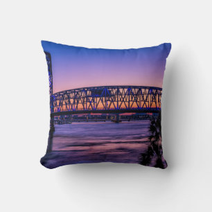 USA, Jacksonville, Florida Throw Pillow