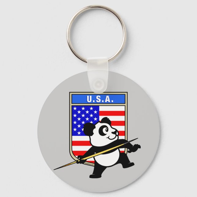 USA Javelin Panda Keychain (Front)