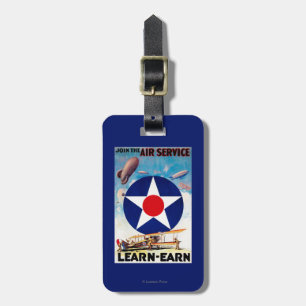 USA - Join the Air Service Learn-Earn Luggage Tag