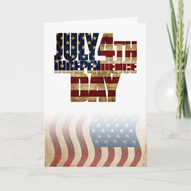 USA July 4th Independence Day Card (Front)