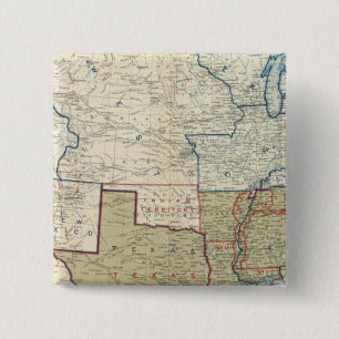 USA June 1861 2 Inch Square Button