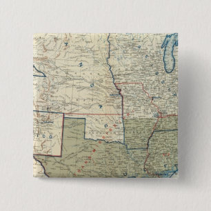USA June 1862 2 Inch Square Button
