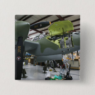 USA, Kentucky, Middlesboro: The Lost Squadron, 2 Inch Square Button