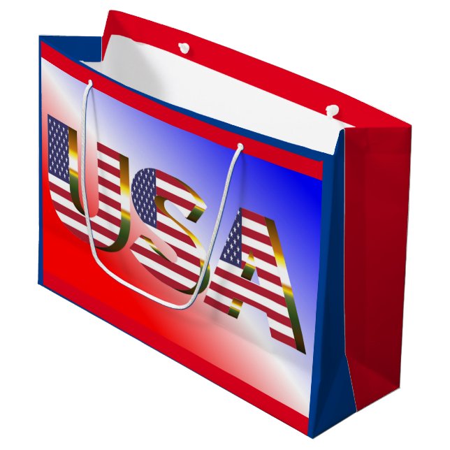 USA  LARGE GIFT BAG (Front Angled)