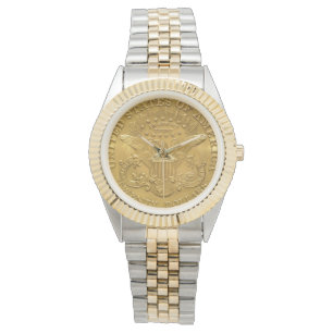 USA Liberty Gold Coin $20 in God we Trust Watch