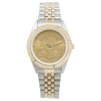 USA Liberty Gold Coin $20 in God we Trust Watch