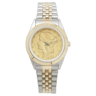 USA Liberty Head 1904 Gold Coin $20 Watch
