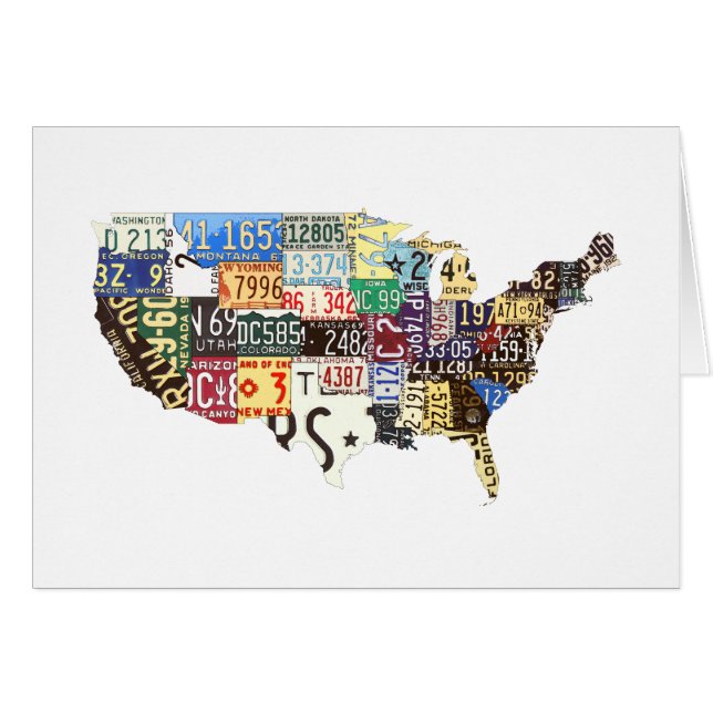 USA license plates vintage Note (Front Horizontal)