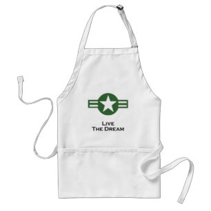USA Living The Dream Green Standard Apron