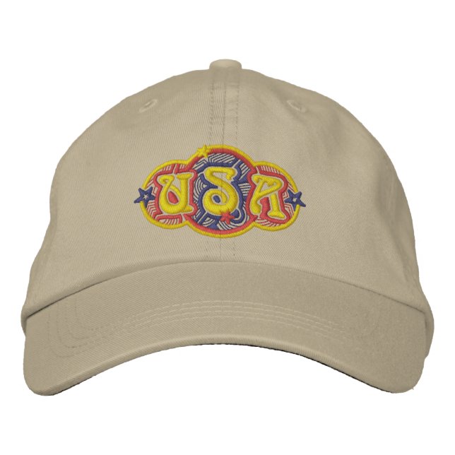 USA Logo Embroidered Hat (Front)