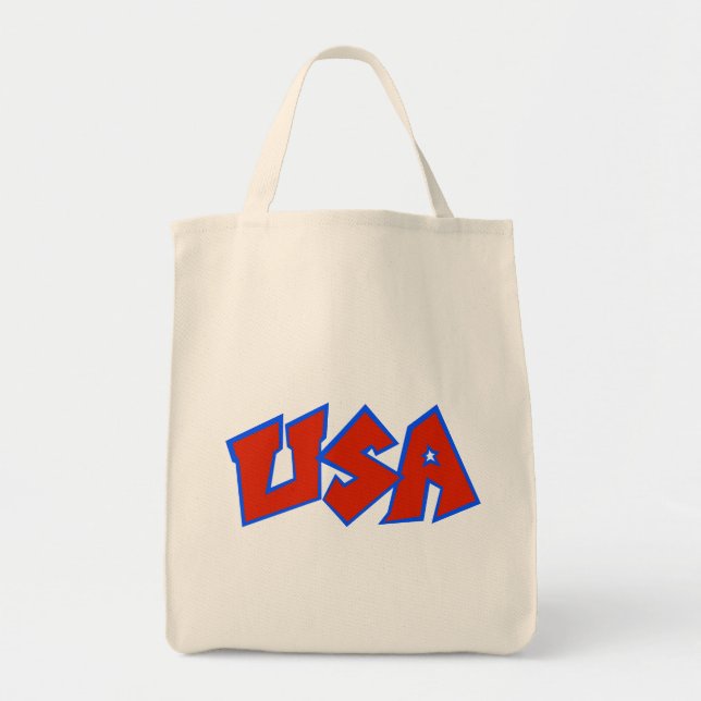 USA Logo with Star-A Tote Bag (Front)