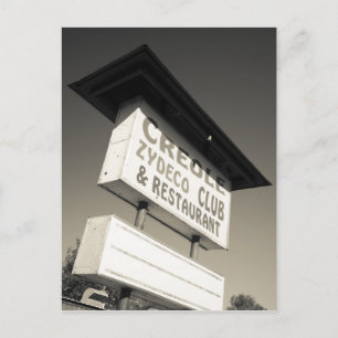 USA, Louisiana, Henderson. Creole Zydeco Music Postcard