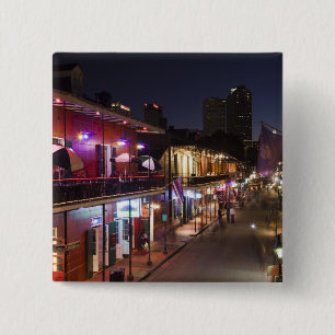 USA, Louisiana, New Orleans. French Quarter, 2 Inch Square Button