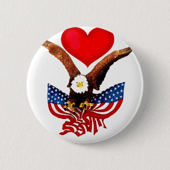 USA Love_ 2 Inch Round Button (Front)