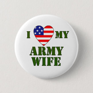 USA-LOVE My Army wife 2 Inch Round Button