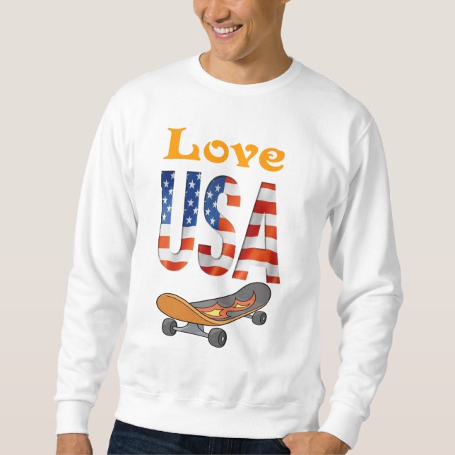 Usa love sweatshirt (Front)