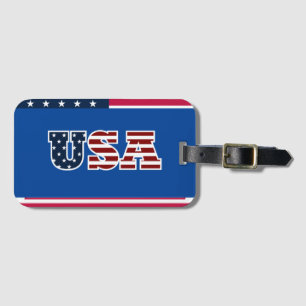 USA Luggage Tag