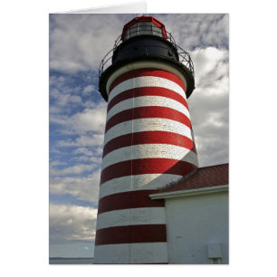 USA, Maine, Lubec. West Quoddy Head LIghthouse