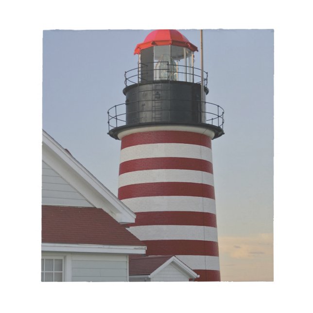 USA, Maine, Lubec. West Quoddy Head Lighthouse, Notepad (Front)