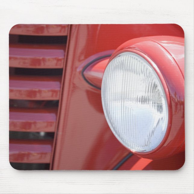 USA, Maine, Owl's Head. Headlight and partial Mouse Pad (Front)