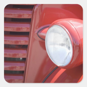 USA, Maine, Owl's Head. Headlight and partial Square Sticker