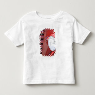 USA, Maine, Owl's Head. Headlight and partial Toddler T-shirt
