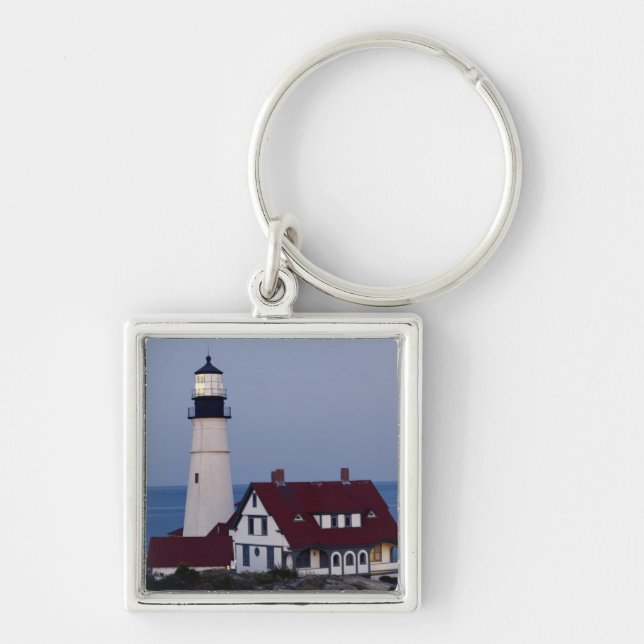 USA, Maine, Portland, Cape Elizabeth, Lighthouse Keychain (Front)