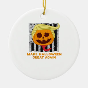 Usa Make Halloween Great Again Funny Classic Ceramic Ornament
