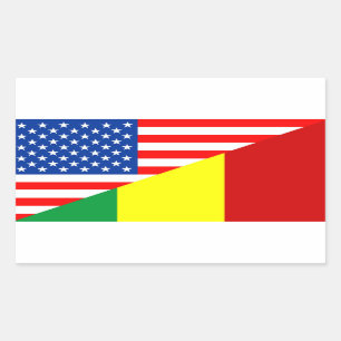 usa mali country half flag america symbol sticker