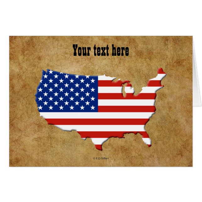 USA map (Front Horizontal)