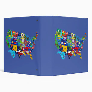 USA Map Binder
