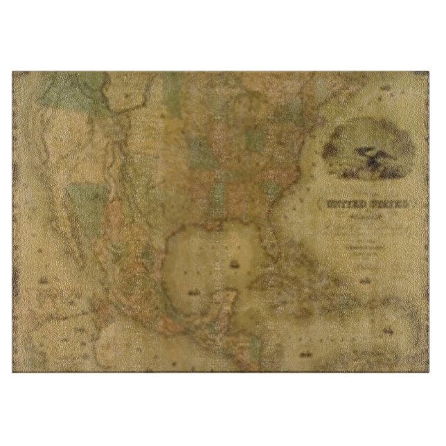 USA Map Cutting Board (Front)