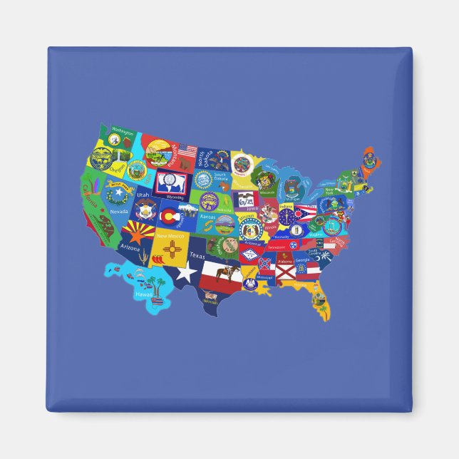 USA Map Magnet (Front)