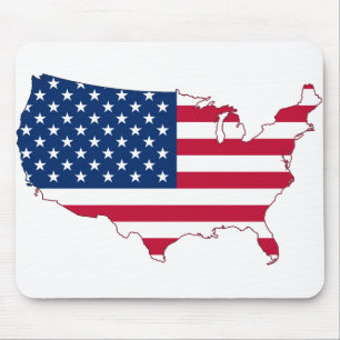 USA Map-map-usa-america-maps-united states Mouse Pad