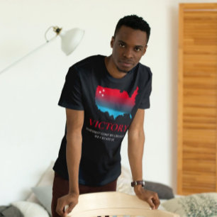 USA Map Patriotic Inspirational Quote T-Shirt