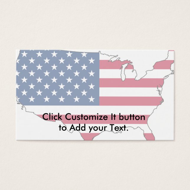 Usa Map, United States flag (Front)