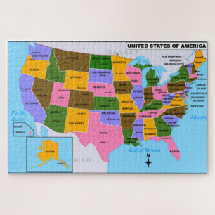 USA Map with State Capitals Jigsaw Puzzle