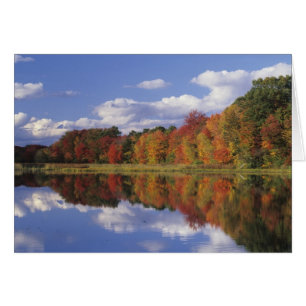 USA, Massachusetts, Acton. Reflection of autumn