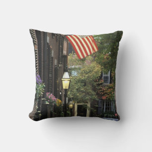 USA, Massachusetts, Boston, Beacon Hill. Throw Pillow