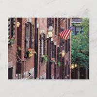 USA, Massachusetts, Boston, Houses Along Acorn