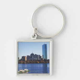 USA, Massachusetts, Boston skyline Keychain