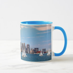USA, Massachusetts. Boston Waterfront Skyline 3 Mug