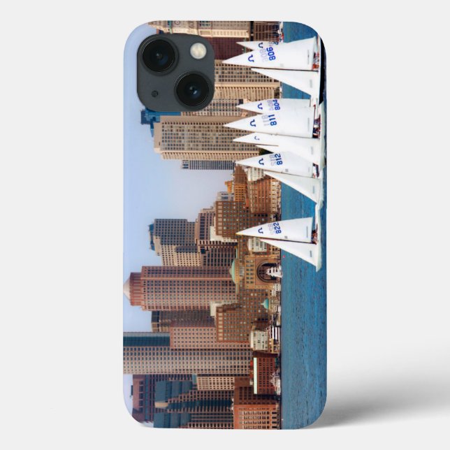 USA, Massachusetts. Boston Waterfront Skyline 4 Case-Mate iPhone Case (Back)