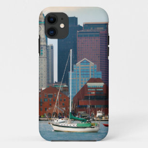 USA, Massachusetts. Boston Waterfront Skyline iPhone 11 Case