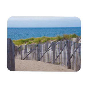 USA, Massachusetts. Dunes And Path Magnet