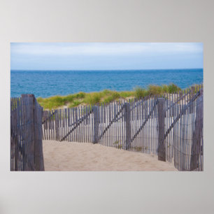 USA, Massachusetts. Dunes And Path Poster