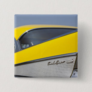 USA, Massachusetts, Gloucester. Detail of 1957 2 Inch Square Button